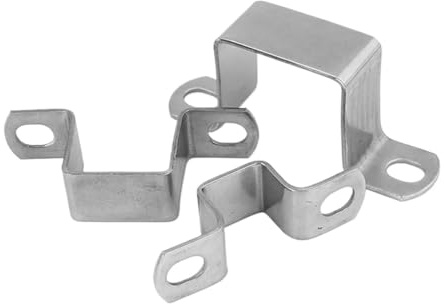 Collier de serrage carré épais en forme de M, cerceau de gorge rectangulaire en forme de U, matériel de serrage de plomberie en acier inoxydable 304(60x60)