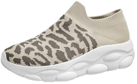 Zapatillas retro para mujer, informales, modernas, con puntera ancha, transpirables, sin cordones, calcetines y zapatillas, ideales para viajes, correr y actividades al aire libre, ligeras y cómodas