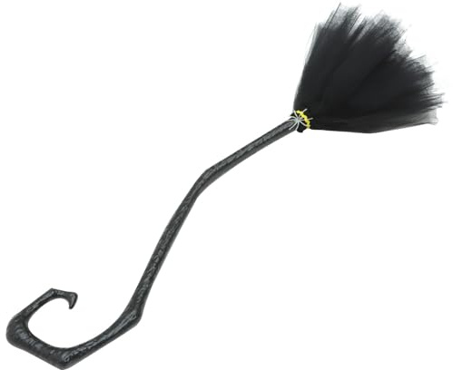 Alipis Escoba de Bruja de Plástico Desmontable para Fiesta de Halloween Alta Resistencia y Estabilidad Adecuado para Cosplay y Fiestas Temáticas de Brujas