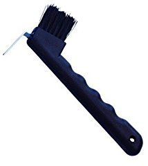 netproshop Grattoir à sabots avec brosse pour sabot Noir