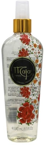 Maja Classic Perfumed Body Mist, Delicately Scented to refresh your Body with Flowers Essential Oils, Transparent, 8.1 Fl Oz, Spray Bottle