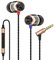 Soundmagic E10C In-Ear Isolating Earphones with Mic, High-Performance Sound, Deep Bass, Noise Isolation, Durable Metal Build, Compatible with iPhone, Android, PC,Tablet - Black/Gold
