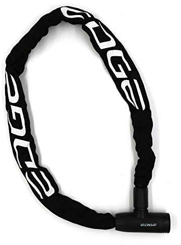 Edge Cadenas de Vélo Chaîne Granito Château avec chaînes Acier pour vélo et Moto 6 mm (Noir, 110)