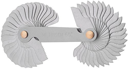 GSR Gewindeschablone Metrisch/Zoll/BSW/UNC/UNF/US/Innen und Außen (58 Blatt/Whitworth)