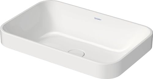 Duravit Aufsatzwaschtisch Happy D.2 Plus 60x40cm, gs, o HL, Ü, HLB, w/ant ma WG