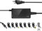 Hama Alimentatore di rete per notebook 19 V, 65 W (alimentatore universale per laptop e tablet, con 8 connettori per notebook per modelli più comuni, caricatore portatile con porta di ricarica USB
