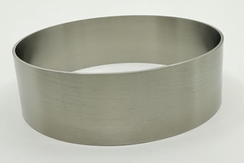 Oxnfeia® Burgerring 4 Stück - Dessertringe aus Edelstahl - Servierringe vielseitig einsetzbar zum Kochen, Backen und Servieren - Backring ideal für Burger Buns oder Desserts, ⌀ ca. 11,5 cm