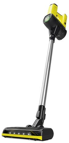 Kärcher VC 6 Cordless Vacuum Cleaner, 2 Suction Levels, Running Time: up to 50 min., Weight: 2.8 kg, 25.2 V Battery, Wall Mount with Charging Function, Floor and Crevice Nozzle, Dust Brush
