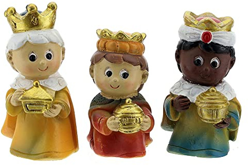 Holyart Heilige DREI Könige, Resin, 4 cm, Kinderlinie