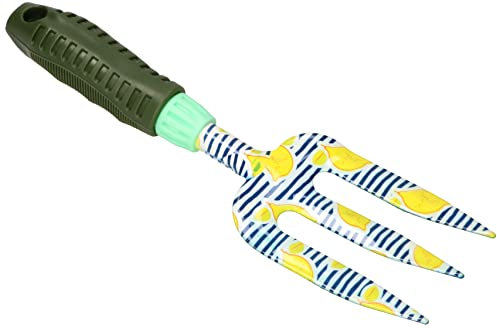 KOTARBAU® Mini Tenedor de jardín con 3 Dientes, Tridente para Plantar y trasplantar Flores, Mango de Madera ergonómico, Mini Horquilla para jardinería, Tenedor de Mano, Herramientas de jardín