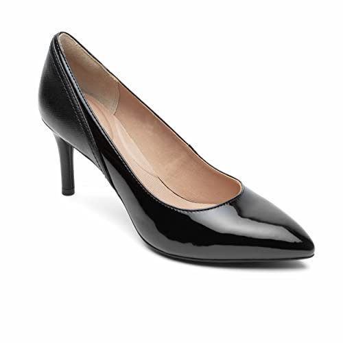 Rockport Damen TM75mmpth Pumpe Pumps, Schwarz Lack Synthetisch, 41 EU