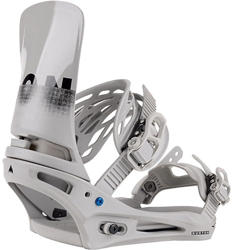 Burton Men's Cartel X Re:Flex Snowboard Bindings (Gray/Logo, Large), 222301W24