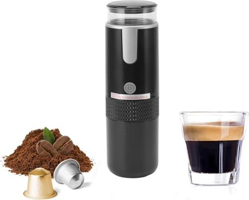 Zerodis Macchina da caffè Portatile Capsule Machi Macchina Automatica Contenitore Originale in Polvere per Macchina da caffè Portatile Classica per Macchina da caffè da Viaggio