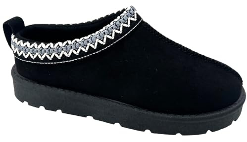 sole london Women's Warm Faux Fur Lined Slip-On Slippers Shoe Boots