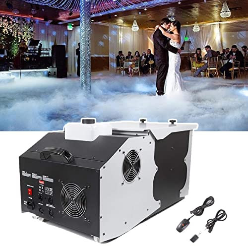 PRUJOY Máquina de Niebla de Hielo Máquina de Niebla de Suelo Máquina de Niebla de Humo de 3000 W Rociador de Niebla de Humo de Baja Altura Efecto de espectáculo de Escenario de Piso con