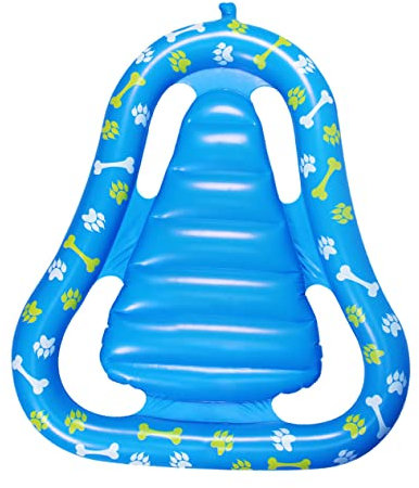 VICASKY Esterilla de natación hinchable para mascotas para nadar con perros, base de natación para piscina, cama de natación para mascotas