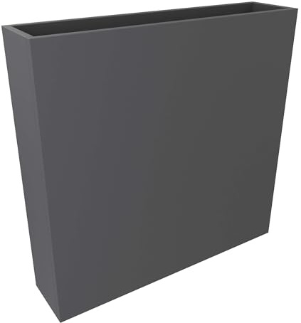 Eigentlich Pflanzkasten Raumteiler Indoor 80x77x18cm, Anthrazit | Sichtschutz Büro Schreibtisch-Zubehör, Pflanzenbehälter, Holz, ohne Gefäß