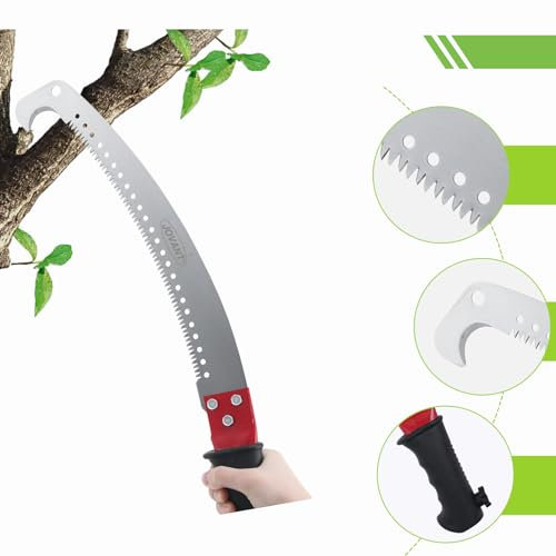 Hand Handle Saws,Branch Saw As Accessory For Telescopic Pole Or Telescopic Stick Tree Saw Attachment, Tree Saw For Trimming Branches Ensures Fast, Forestry/Cutting Tools (HTJ001A1)