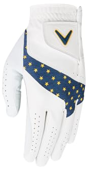 Callaway Golf Fusion Glove - USA, MLH M/L, Weiß