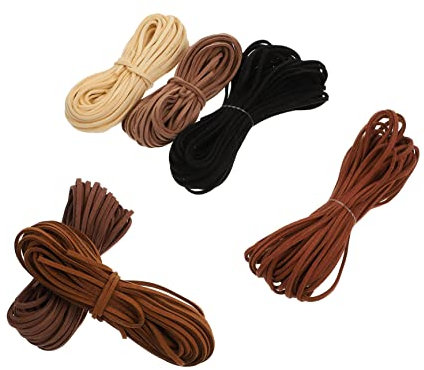 VILLFUL 6stücke Armbandmaterial Veloursleder Schnur Für Schmuckherstellung Rotbraun Für Armbänder Und