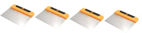 jojofuny 4pezzi Scraper Inossidabile Utensile Per e Spatola Per Stuccatura e Raschiatura Per Facile e