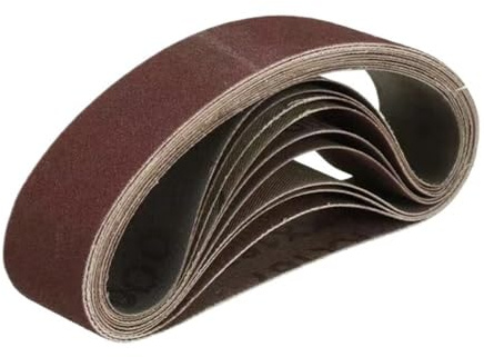 10 Uds. Bandas de lijado de 330x30mm, grano 40 a 1000, papel de lija for Pulido de metales blando de madera, bandas abrasivas for lijadora de correa, herramienta abrasiva(120)