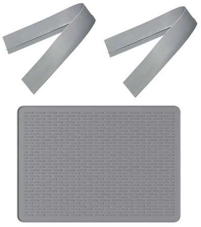 YUSSEQDD Tapis de fiable pour plaque de cuisson électrique 55 po 20 po et couvercle ignifugé, résistant à la chaleur, pour plaques de cuisson en, Gris
