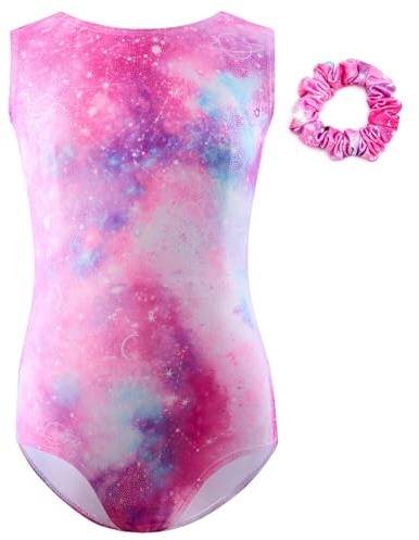 Leeonway Body da Ginnastica,Ragazze Ginnastica Leotards,Body Danza Bambina,Body Ginnastica Ritmica,Body Ginnastica Artistica,Body Ginnastica Artistica Ragazza,Senza Maniche,per Bambina