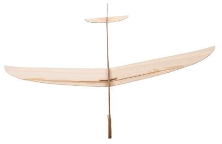 Abaodam Wooden Hand Thrown Glider Plane Toy Simple Design Stable Flight for Indoor Outdoor Family Gatherings Educational Diy Craft Model