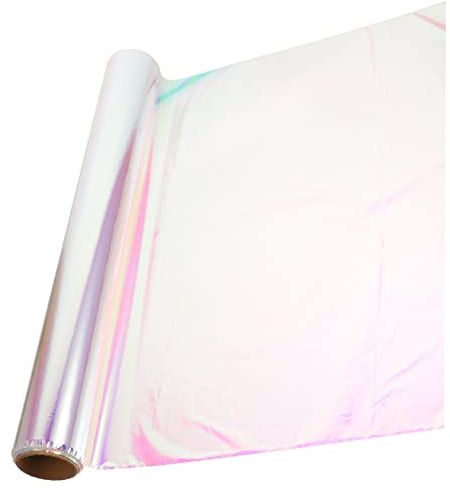 WOFASHPURET Irisierender Blumensträuße Verpackungsfilm Geschenkpapier Bunte Hochzeit Deko für Blumen Geschenkverpackung Valentinstag Weihnachten Geburtstagsfeier