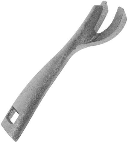 Gatuida Pinza de Hierro para Sartén y Bandeja de Carne Mango Antideslizante Ergonómico Resistente para Horno Barbacoa y Cocina Teppanyaki Herramienta Duradera para Asar y Freír