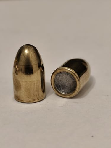 Generisch Proiettili B-N 9 mm (.356) Blindati (FMJ) – 124 gr / 8 g – Proiettili di Precisione per Ricarica (Nucleo PbSb, Camiciatura in Ottone CuZn30 0,3 mm) – Elevata Precisione di Tiro - 100 Pezzi