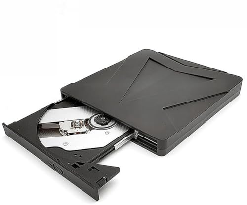 HOPILYIQS Type-C & USB 3.0 External Blu-Ray Burner, Portable Optical Drive for Desktop & Laptop, Supports 3D/25G/50G Discs, Plug-and-Play DVD/CD Reader & Recorder for Universal Computer Use