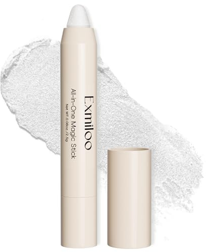 Exmiloo Highlighter Stick, Natürlicher Perlschimmer, Pearly Ivory | Aufbaubarer Cream Highlighter für Wangenknochen, Nasenrücken und Brauenbogen. Ideal für helle bis mittlere Hauttöne