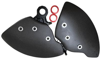 Adatto per Ducati Panigale Frenante Condotti di Raffreddamento Ad Aria di Aspirazione Accessori Moto In Fibra di Carbonio Raffreddatore pinza freno(Silver)