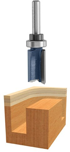 Bosch 85672M - Punta dritta con cuscinetto a 2 taglienti, 1/2 x 1-1/4