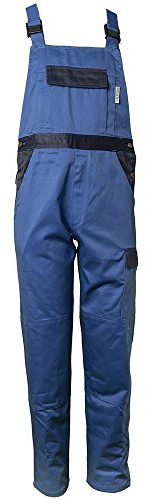 Planam 1221058 Tristep Latzhose, Kornblau/Marine, Größe 58