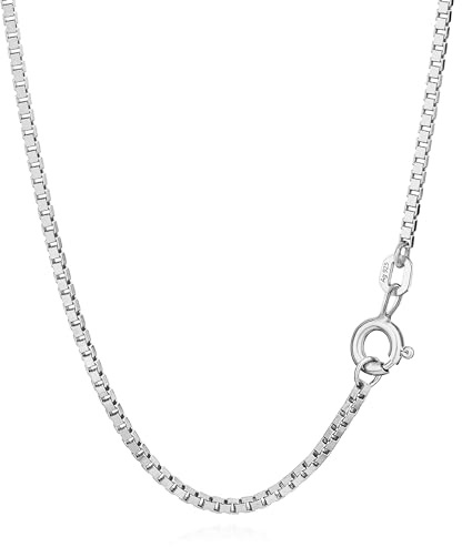 NKlaus Venezianerkette aus 925 Sterlingsilber, 1,40mm breit, 1 Stück | Nickelfrei; geeignet für Anhänger