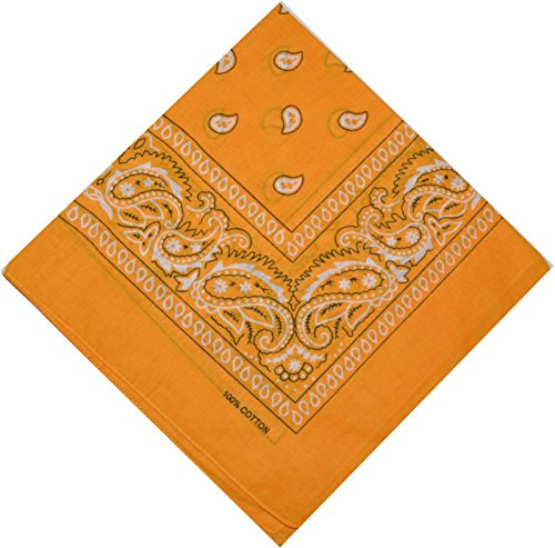 Bandana, halsduk, biker, 1-pack, 3-pack, 6-pack, 12-pack, Nikki-halsduk, Paisley-huvudduk, 100 % bomull, 24 färger
