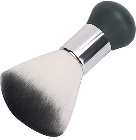Barber Neck Duster Brush, Professional Hair Salon Haarentfernungsbürste, Broken Hairbrush, Haarschnitt Spezielle Reinigungsbürste Haarschneide-Kits für Barber Haircut, Rasieren, Reinigen(Grau)
