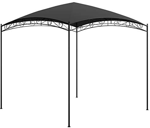 Festnight Gartenpavillon Grillpavillon BBQ-Pavillon Partyzelt Markise Sonnenmarkise 3x3x2,65 m Anthrazit 180 g/m²