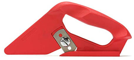 LeTkingok Coupe-tapis Professionnel Coupe-tapis Couteau à Pousser (outils pour Tapis) (Red)