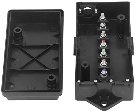 Verteilerdose Kunststoff Abzweigdose 7 Wege Wasserdichte Verteilerdosen Anschluss Junction Box für Anhänger Boote Automobil