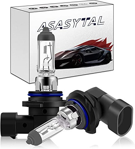 Asasytal HB4 9006 55W Scheinwerfer Halogenlampen,Fern/Abblendlicht Halogenscheinwerfer 3000K Gelbe Helles Licht,12V Nebelscheinwerferlampen für den Austausch der vorderen Halogenlampe im Auto,2 Stücke