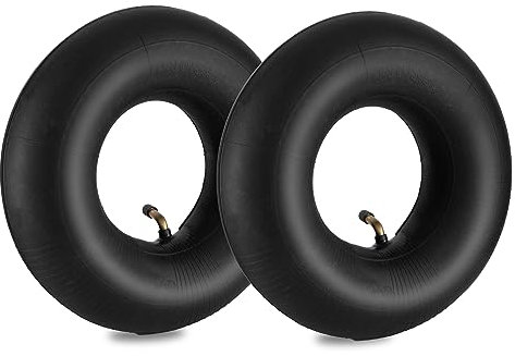 NONMON 4.10/3.50-4 Cámaras de Aire, 2 Piezas 410/350-4 Tubos Internos de Reemplazo con Válvula Doblada para Neumáticos de Carretilla, Cortadoras de Césped, Carretillas de Mano, Carros de Transporte