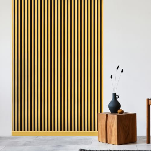 REESE Wandpaneele Gold | Sockelleiste 230 cm | Deckenpaneele | Wandverkleidung | kein Bohren | MDF | Weimarer Profil