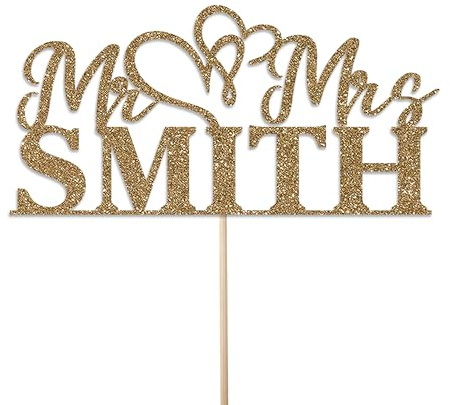 KreateSquare Personalised Cake Topper, Custom Name Party Cake Decoration