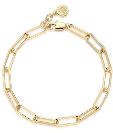 Jenosy Gold Armband Damen 14K Vergoldet Personalisiertes Verstellbar Anhänger Armband für Frauen Mädchen Schmuck