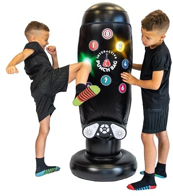 Music Boxing Machine UK Boys Toys - Inflatable Punching Bag for Kids Toys for Christmas; Kids Punch Bag Interactive Music Boxing Machine UK for All Ability Levels