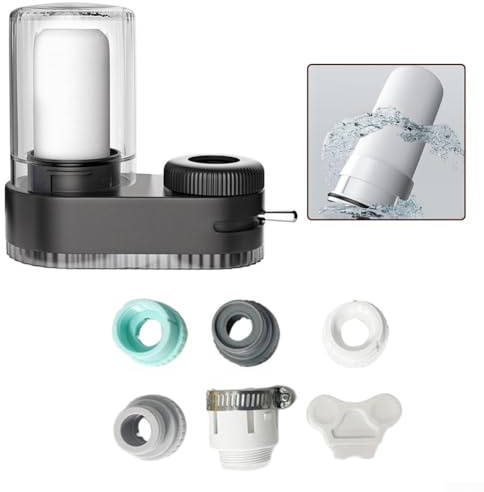 Zoegneer Kitchen Faucet Water Purifier, Tap Water Purifier Filter With 2 Replacement, Carbon Block Filtration System Kitchen Purifier